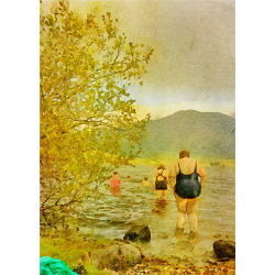 Wild Swimming 10 x 8 Art Print: Just Get In