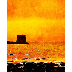 The Remains of the Lighthouse at Near Naze Art Print 10 x 12